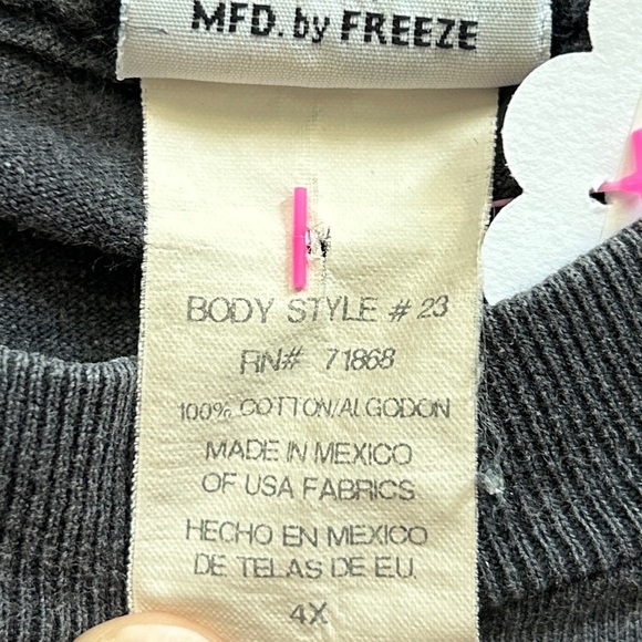 Warner Bros 90s MFD by Freeze Looney Tunes Cartoon Pool Gray Graphic T-Shirt 4X - Picture 7 of 11